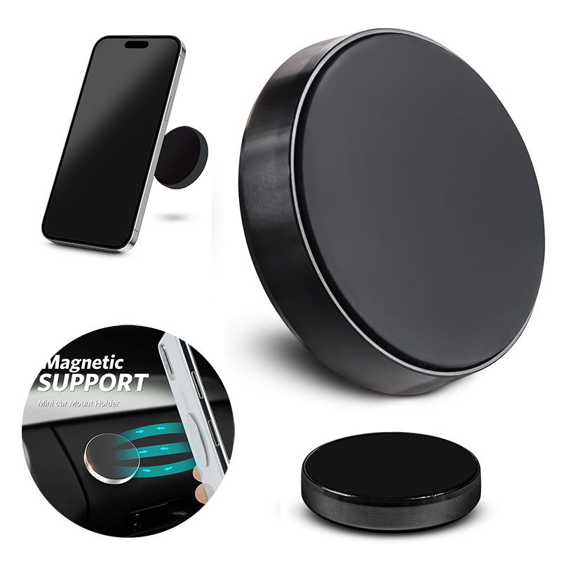 Sucker Car Phone Holder Universal Magnetic Mount Bracket Stick On Car Phone Stand for iPhone Xiaomi Huawei Samsung Dashboard Wall Mounted Car Magnet Sticker