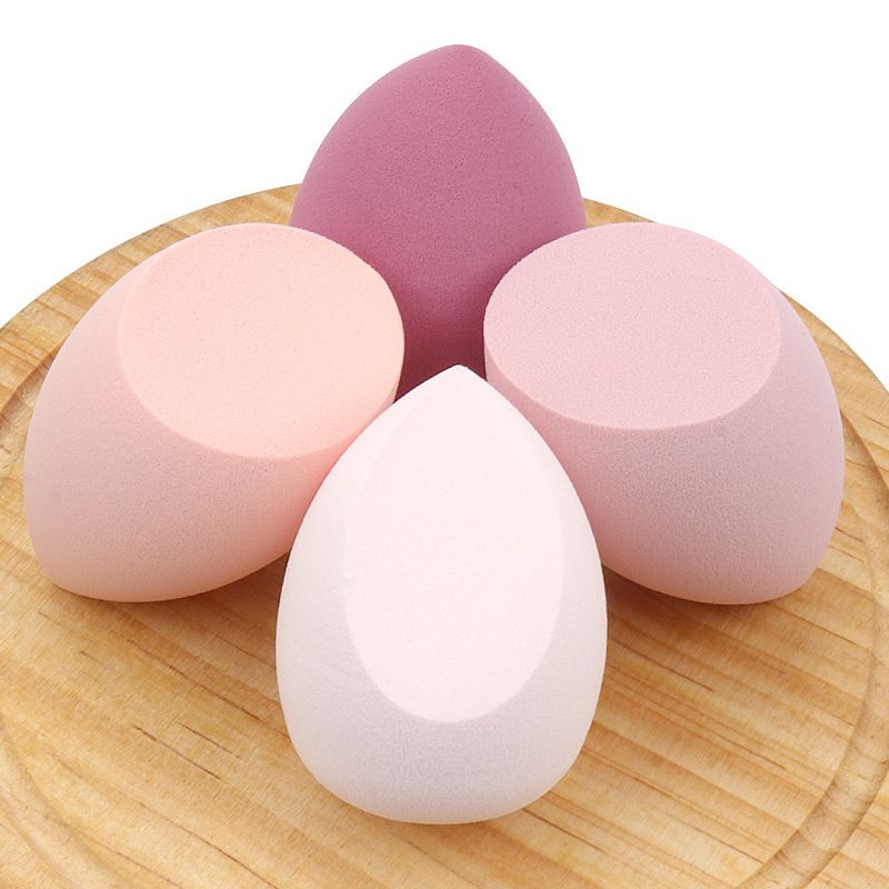 One box of 4 packs Makeup Egg Air Cushion Makeup Egg Sponge Egg Powder Free Powder Storage Box Wet and Dry Storage Box Makeup Egg Set