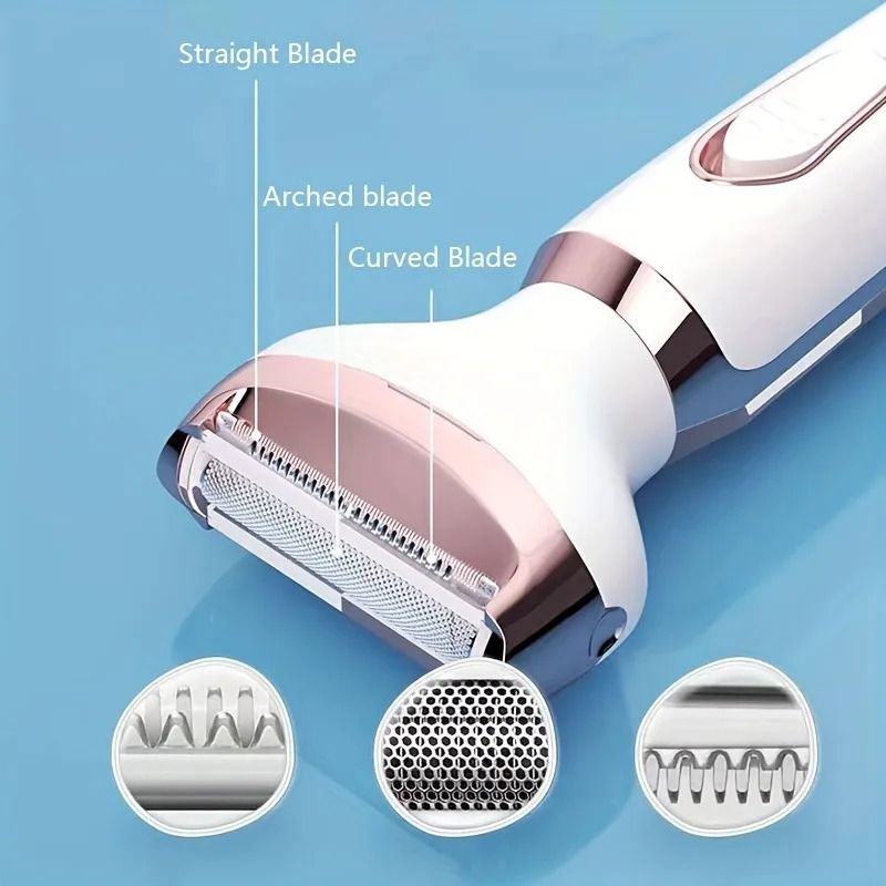 4 in 1 Electric Razor for Women Full Body Hair Trimmer Arm Armpit Private Hair Removal Instrume Lady Shaver Body Hair Removal Epilator Painless Cordless Trimmer Razor Gifts For Women