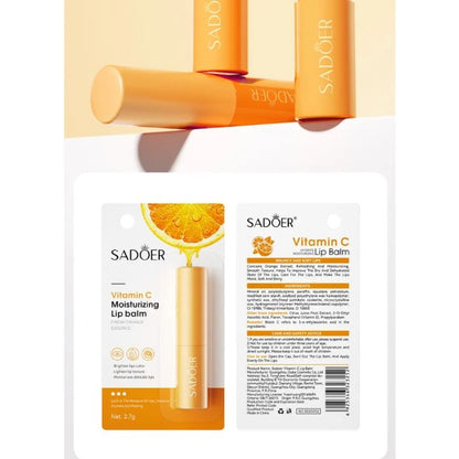 SADOER Lip Balm Vitamin C Moisturizing Lips Care Organic Sleeping Mask Beauty anti chapped lip balm