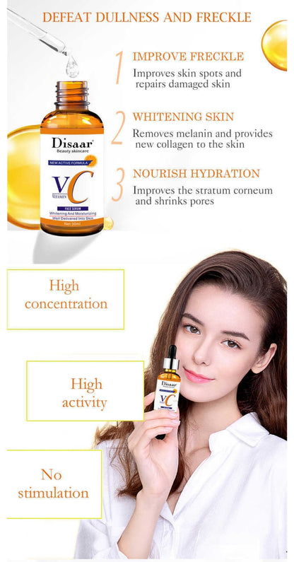 Disaar Vitamin C & Hyaluronic Acid Face Serum Whitening & Moisturizing Facial Care