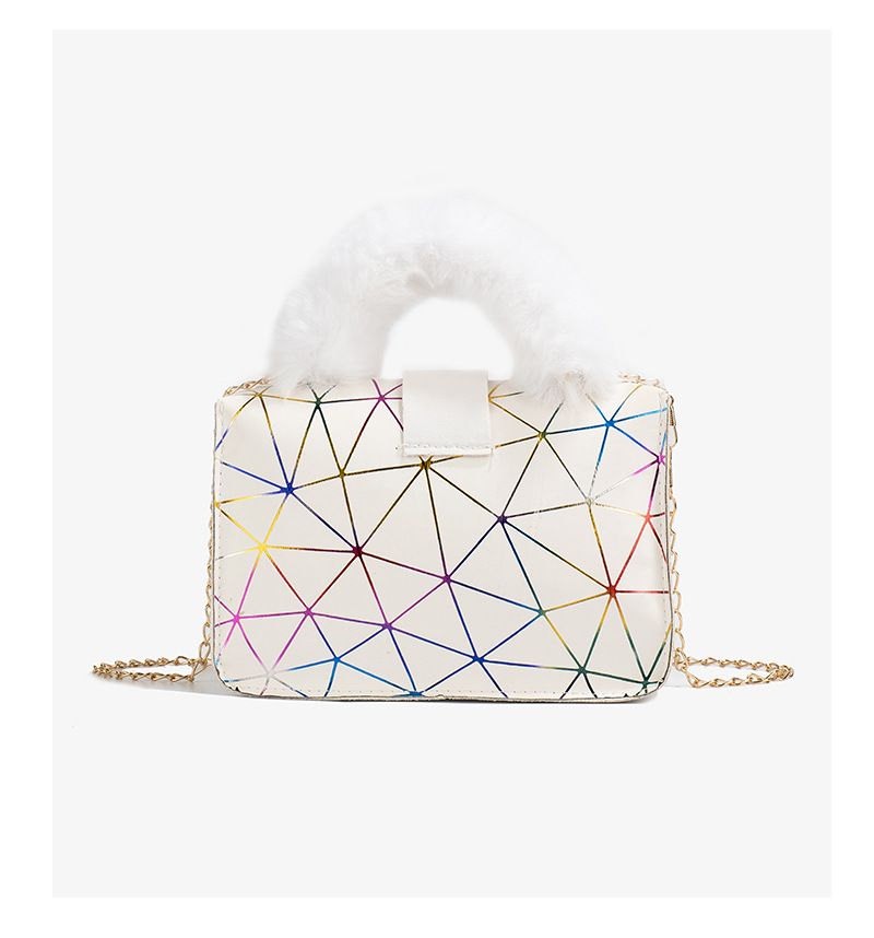 Bag female new niche bag geometric gradient small square bag crossbody bag