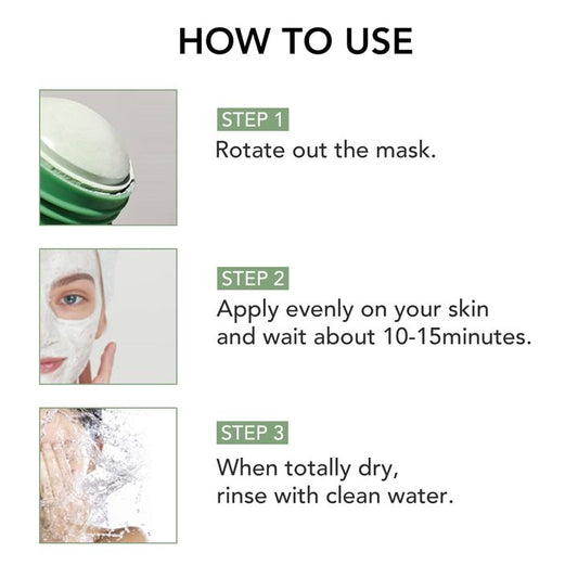 Green Tea Oil Control Solid Cleansing Mask Clean Blackhead Moisturizing Skin Care