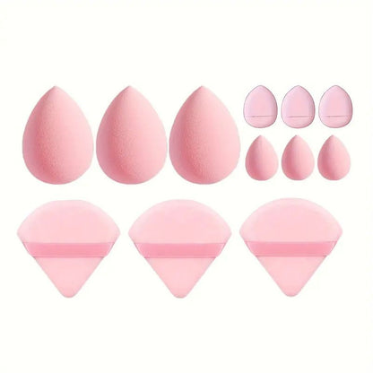 12pcs Beauty Egg Makeup Blender Cosmetic Puff Makeup Sponge Cushion Foundation Powder Sponge Beauty Tool Women Make Up Accessories