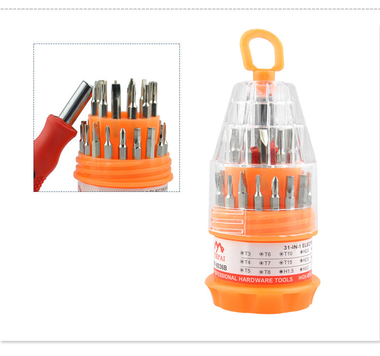 31PCS multi-function combination screwdriver set, mobile phone, computer, car maintenance