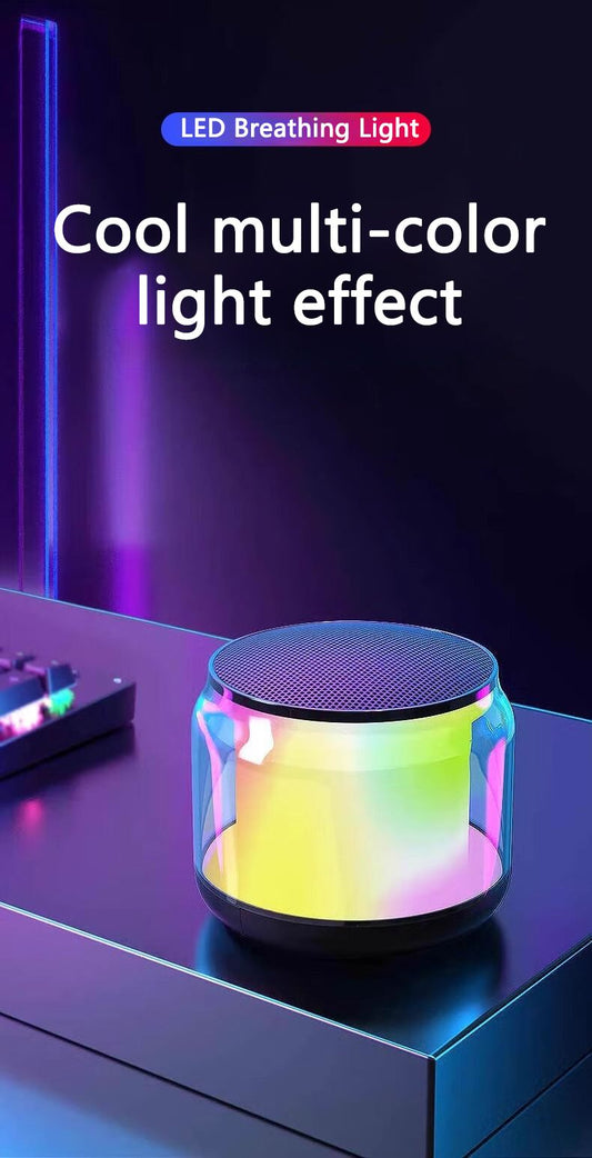 RichRipple Portable Bluetooth Speaker Colorful Lights 360°Surround Stereo Sound, Hands-Free Wireless superbass Speakers for live show party show