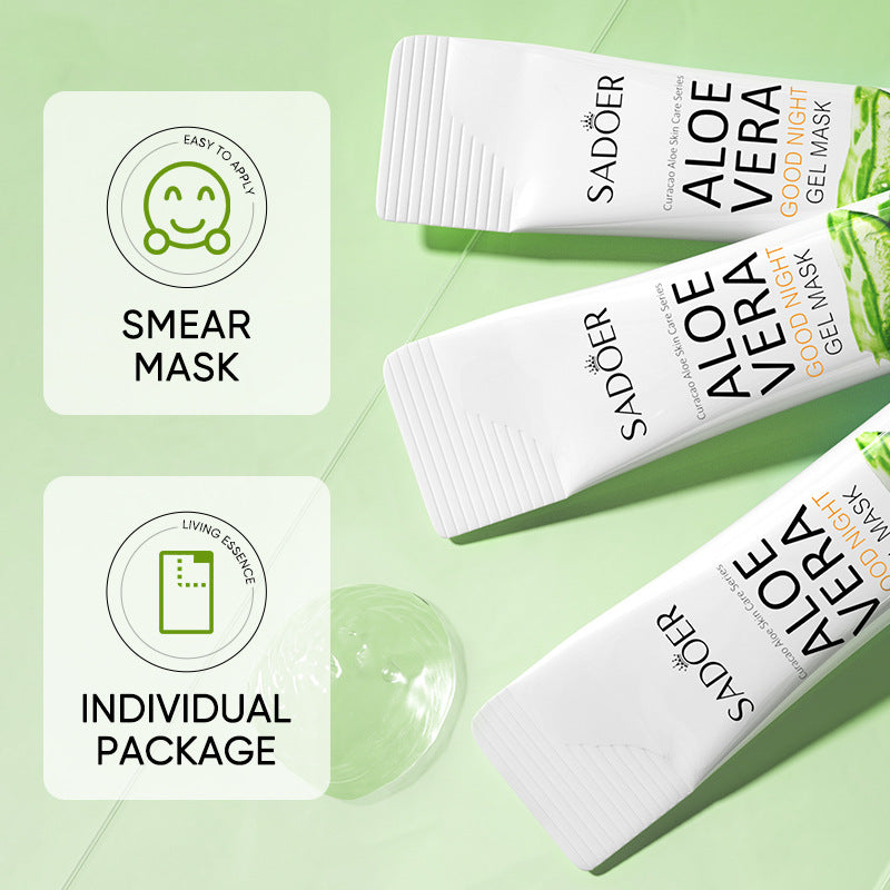 20PCS Aloe Vera Mask Facial Pores Moisturizing Oil-Control Anti-Aging Replenishment Face Care Skin Care