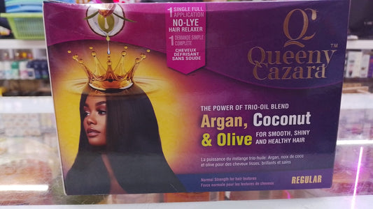 Queeny Cazara no-lye relaxer kit regular strength