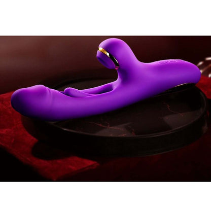 Flapping Vibrator Dildo G Spot Rabbit Clitoris Vibrator with 7 Sucking modes 7 Vibration 7 Flapping Modes for Clit Nipples Anal Multi Stimulation Rechargeable Adult Sex Toys for Women Couples