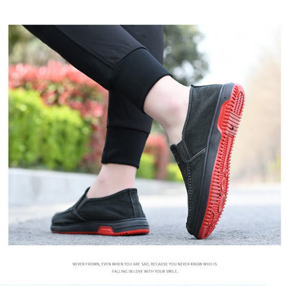 New Men's Cloth Shoes Bean Casual Shoes High-end Men's Canvas Shoes