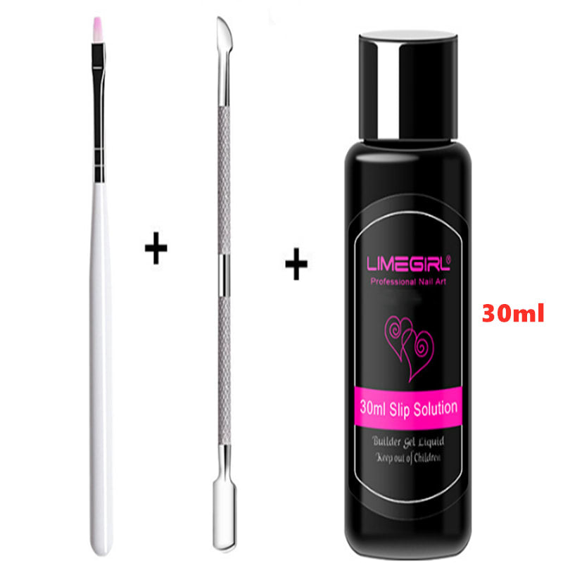 5Pcs nail crystal extension gel set tool including nail plates