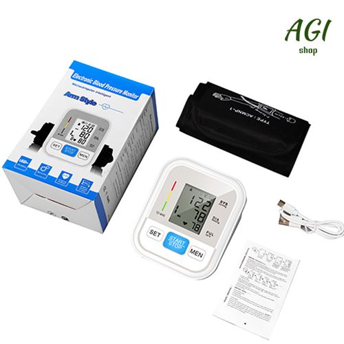 Upper Arm Blood Pressure Monitor Voice Broadcast Measurement Tool Portable LCD Digital Tonometer Sphygmomanometer Tensiometer Heart Rate Pulse Meter Health Care BP Monitor