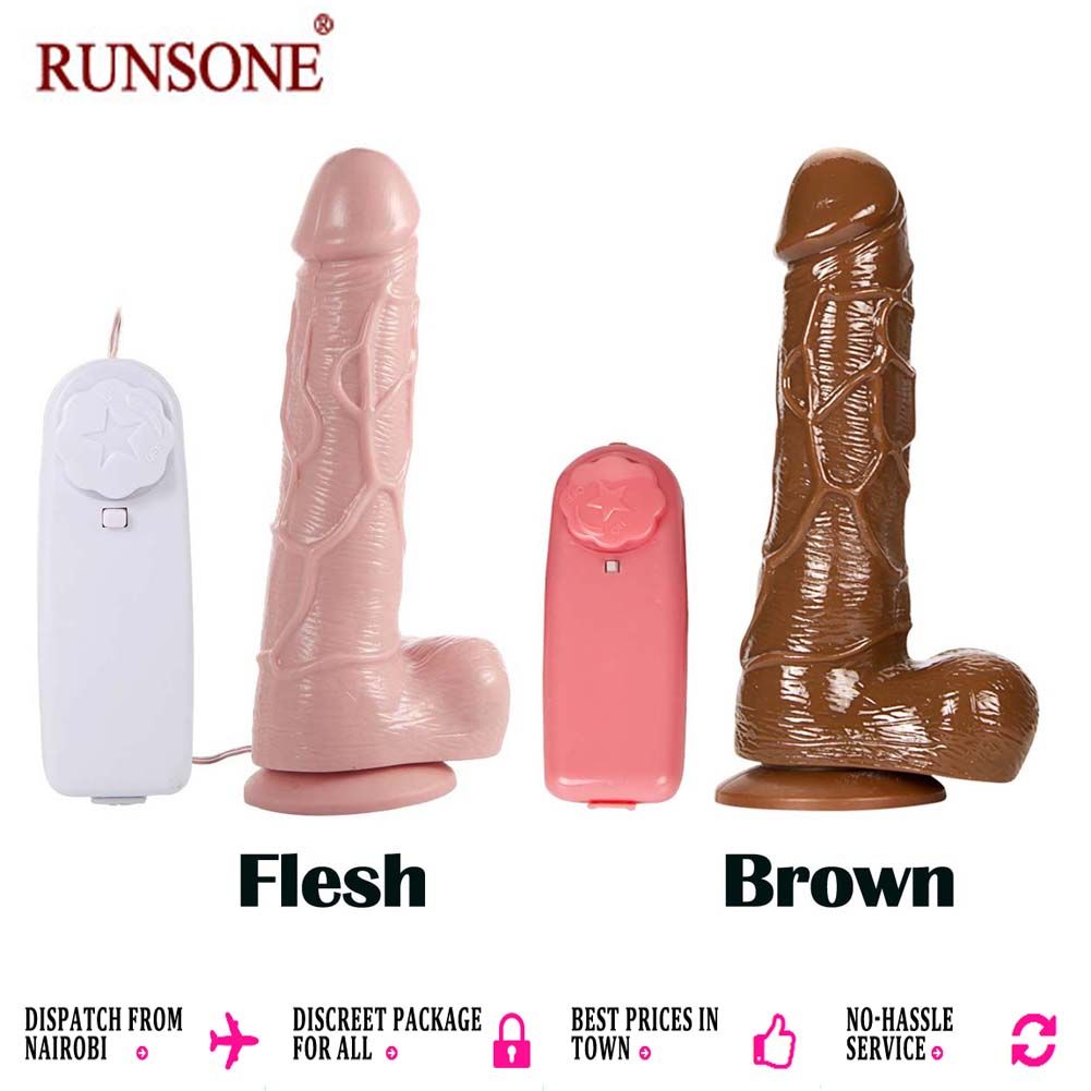 Powerful Big Silicone Dildo Vibrating Realistic Veined Cock Silicon Penis Vibrator Suction Cup Dong with Wire Control Masturbation Adult Sex Toys for Women Men Gift for Girlfriend Wife