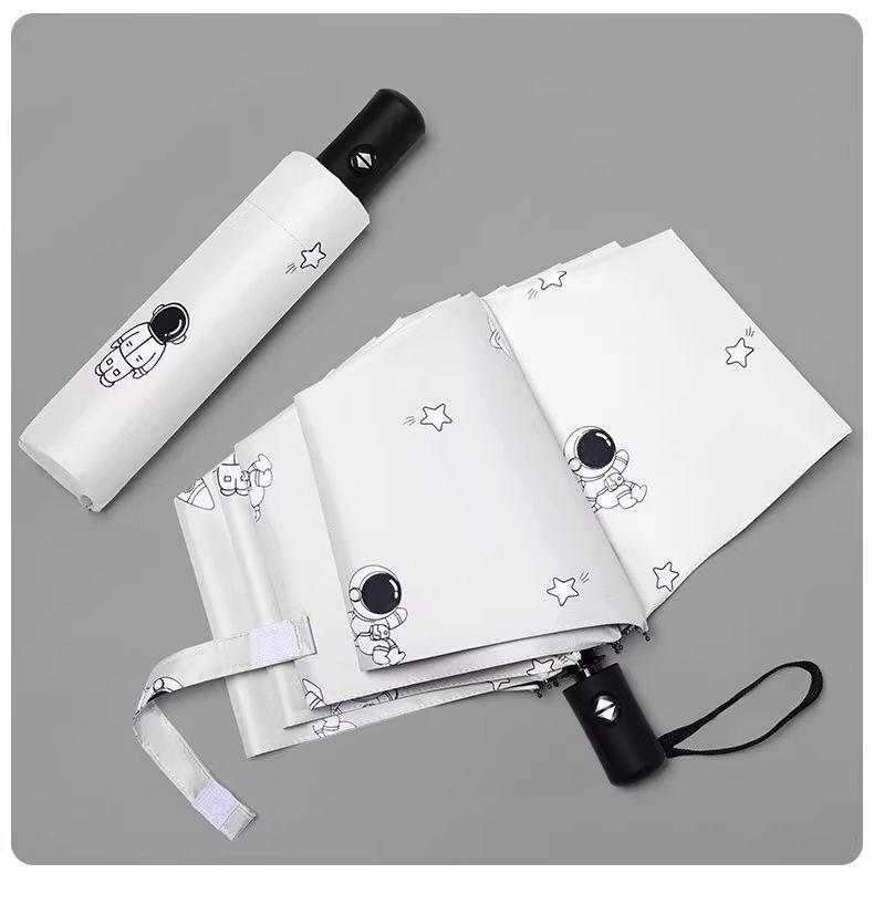 Astronaut Umbrella Folding Umbrellas Sun/UV protection Umbrella Dual-use Umbrella for Sun and Rain
