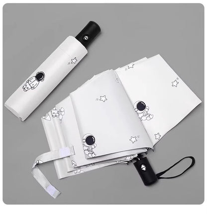 Astronaut Umbrella Folding Umbrellas Sun/UV protection Umbrella Dual-use Umbrella for Sun and Rain