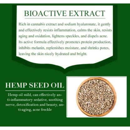 Hemp Oil Face Serum 5000mg Holistic Herb Bioactive Extract Full Spectrum