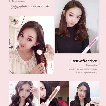 Electric curling iron, dual-use for both curly hair and straight hair, clamp for women's large curls, household straight board clip, lazy bangs, and perm tool hot comb