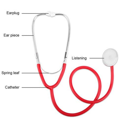 Portable Dual Head Stethoscope Professional Cardiology Medical Stethoscope Doctor Medical Equipment Device Student Vet Nurse