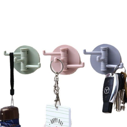 ZHJH 10Pcs of Self Adhesive Kitchen Wall Door Hook Key Holder Rack Towel Hanger Bathroom Rack Hooks Aluminum Multi-Purpose Storage Hooks