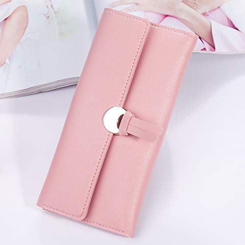 Women Long Wallet Ladies Coin Purse Tri-fold Wallet Card Case Black Wallet