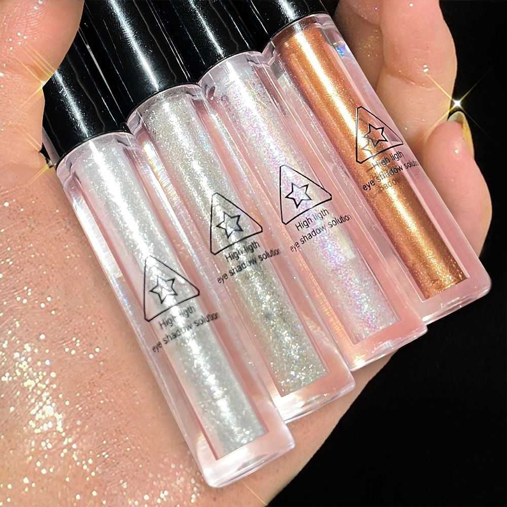 One tear Liquid Eyeshadow Glitter Glitter Highlighter Liquid Waterproof Pearlescent Brightening Sleeper Silkworm Eyeshadow tray