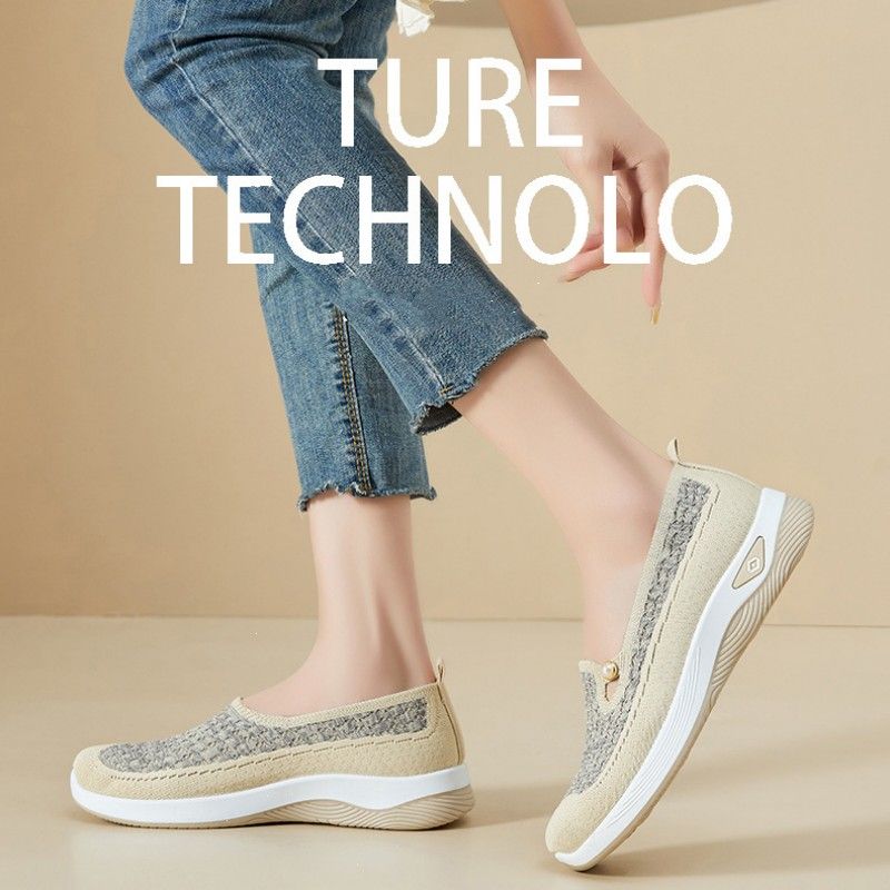 Women's Shoes Flats Loafers Versatile Spring New Shoes Cloth Shoes Shallow Mouth Lightweight Shoes Fashion Shoes