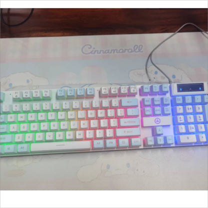 Keyboards Gaming Wired Keyboard Simple Personality All Match Color Luminous Mechanical Feel Desktop Laptop Accessories