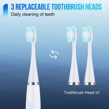 Electric Toothbrush Sonic Dental Teeth Whitening Kit Tooth Whitener Calculus Tartar Remover Tools Cleaner Stain Oral Care, Whitening Instrument Waterproof USB Fast Charging Device For Dental Brush