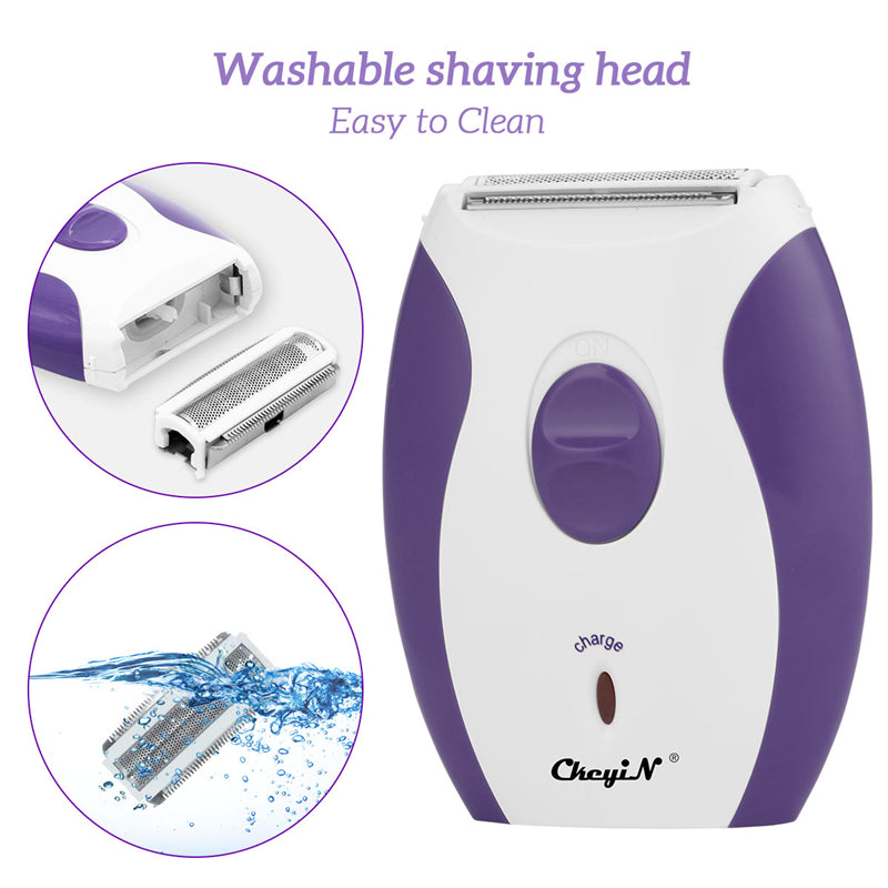 Lady Shaver Hair Removal Epilator Bikini Shaving Razor Women Epilator Electric Hair Removal Facial Body Lady Bikini Legs Arms Armpit Hair Remover Underarms Rechargeable