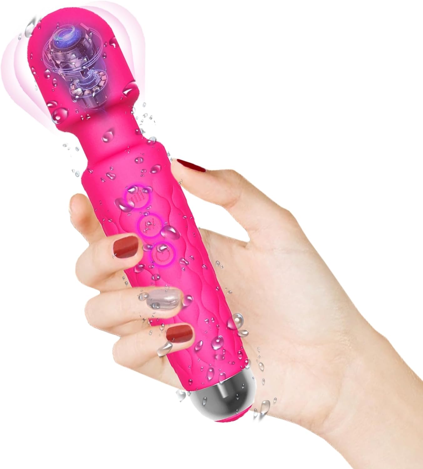 Sex Toy For Women Vibrator Magic Wand Body Massager Low pitched Adjustable Frequency Cordless deep Electric Back Massager