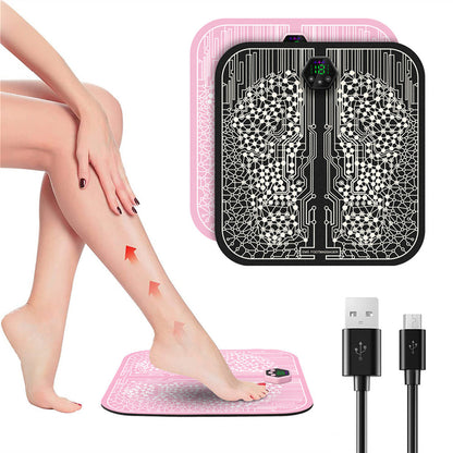 EMS Foot Massager Pad Electric TENS Fisioterapia Mat Massageador Peds Muscular Health Care Relaxation Massager Improve Blood Circulation