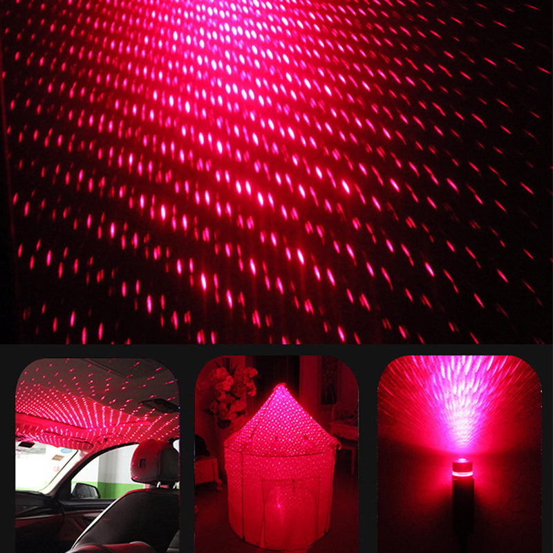 USB Led Lighting Home Decor Galaxy Lights Car Roof Star Led Light Interior Starry Laser Atmosphere Ambient Projector Auto Decoration Night