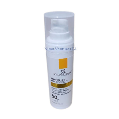 Anthelios Age Correct SPF 50 Sunscreen Photo Correction Protection Sunblock UVA UVB damage resistant repair film Sun Cream Romantic Bright