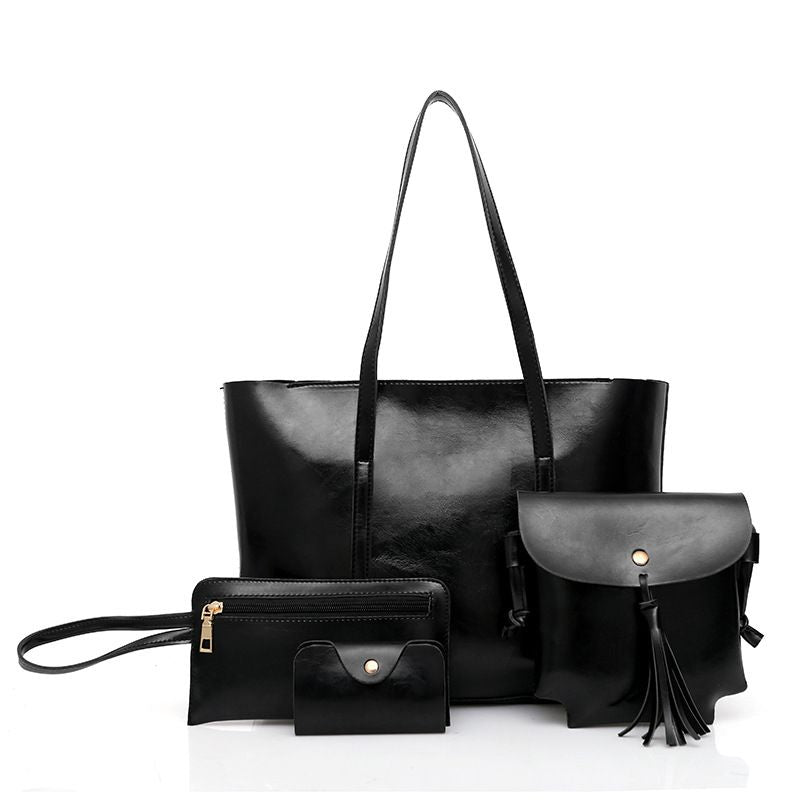 Large-Capacity Vintage Style Handbags, Tote Bag Shoulder Bag Top Handle Satchel Purse Set.