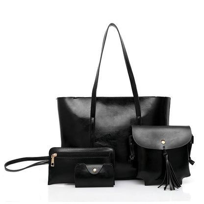 Large-Capacity Vintage Style Handbags, Tote Bag Shoulder Bag Top Handle Satchel Purse Set.