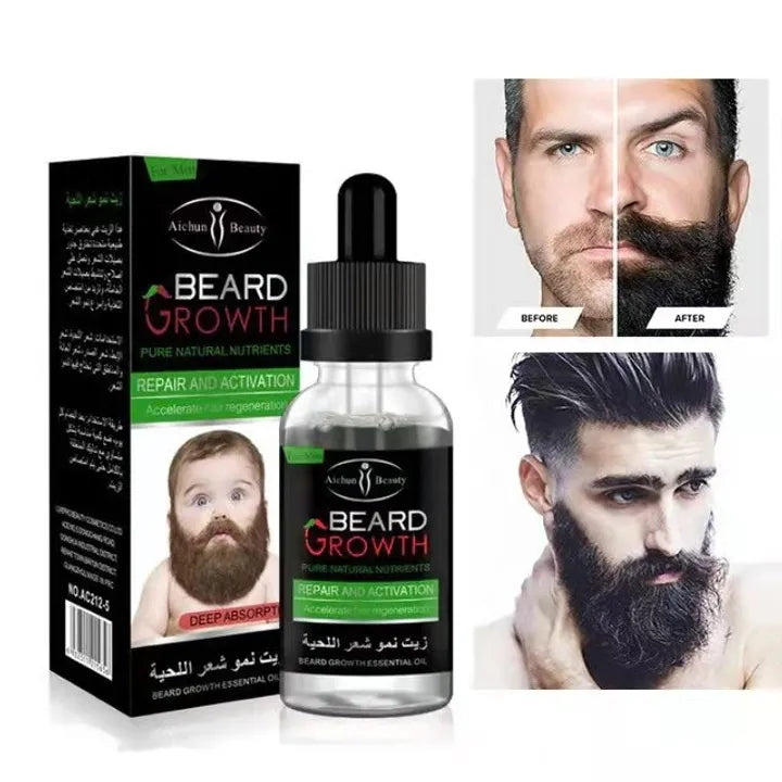 Barbe Beard Essentital Oil Beard Growth Enhancer Pure Natural Nutrients Beard Oil for Men Facial Nutrition Beard Care