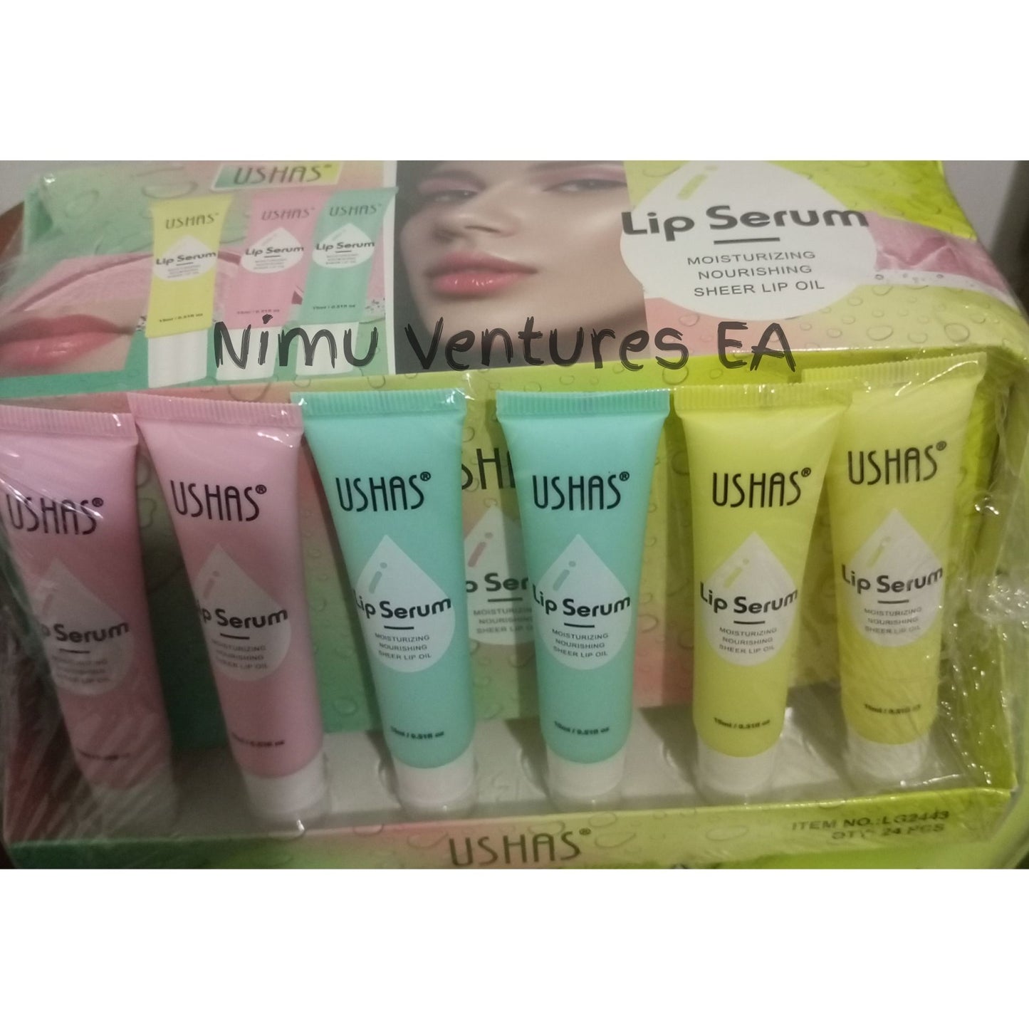 3Pcs Ushas Lip Serum Lip Hydrating Treatment Moisturizing Lip Care Serum Reduce Dryness Lip Lines Lip Enhancer For Fuller Lips Nourishing Sheer Lip Oil