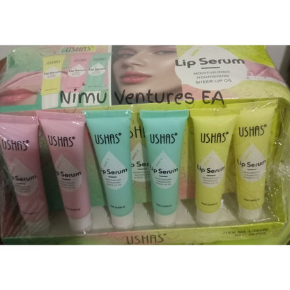 3Pcs Ushas Lip Serum Lip Hydrating Treatment Moisturizing Lip Care Serum Reduce Dryness Lip Lines Lip Enhancer For Fuller Lips Nourishing Sheer Lip Oil