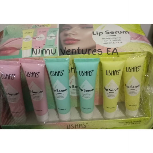 3Pcs Ushas Lip Serum Lip Hydrating Treatment Moisturizing Lip Care Serum Reduce Dryness Lip Lines Lip Enhancer For Fuller Lips Nourishing Sheer Lip Oil