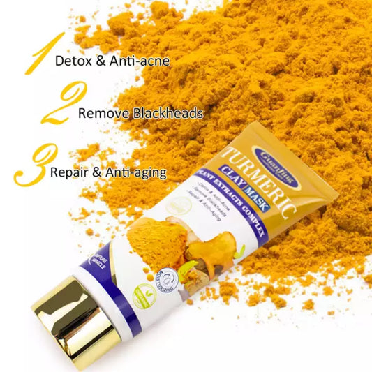 Turmeric Clay Mask - Detox, Anti-acne, Repair, Anti-aging, Remove Blackheads, Moisturizing Skin
