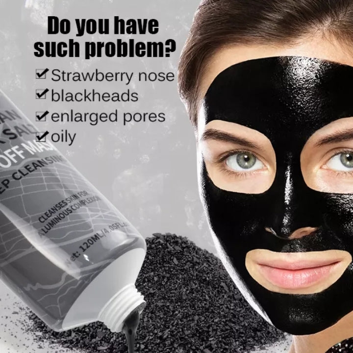 Hawaiian Black Salt Peel-Off Mask Face Deep Cleansing Exfoliating Peel off Facial Care