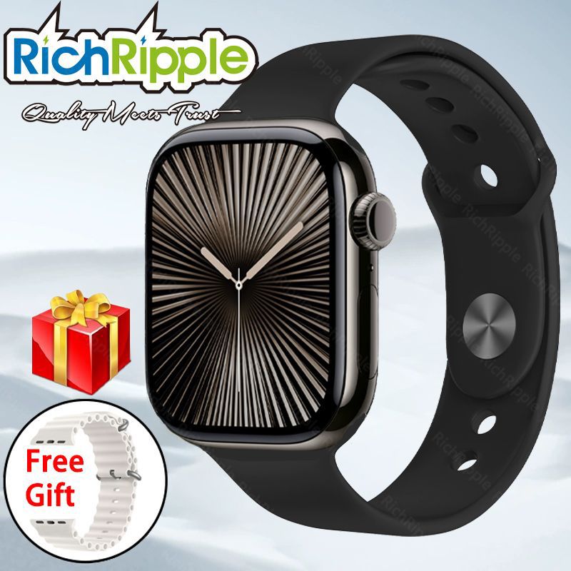 RichRipple New Smart Watch Series Max Smartwatch Bluetooth Call wireless charging Fitness Tracker, Blood Oxygen & ECG Apps, Always-On Retina Display, Water Resistant