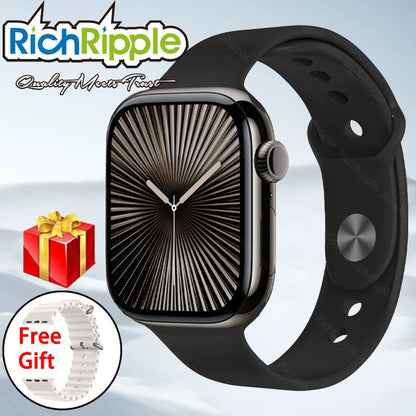 RichRipple New Smart Watch Series Max Smartwatch Bluetooth Call wireless charging Fitness Tracker, Blood Oxygen & ECG Apps, Always-On Retina Display, Water Resistant