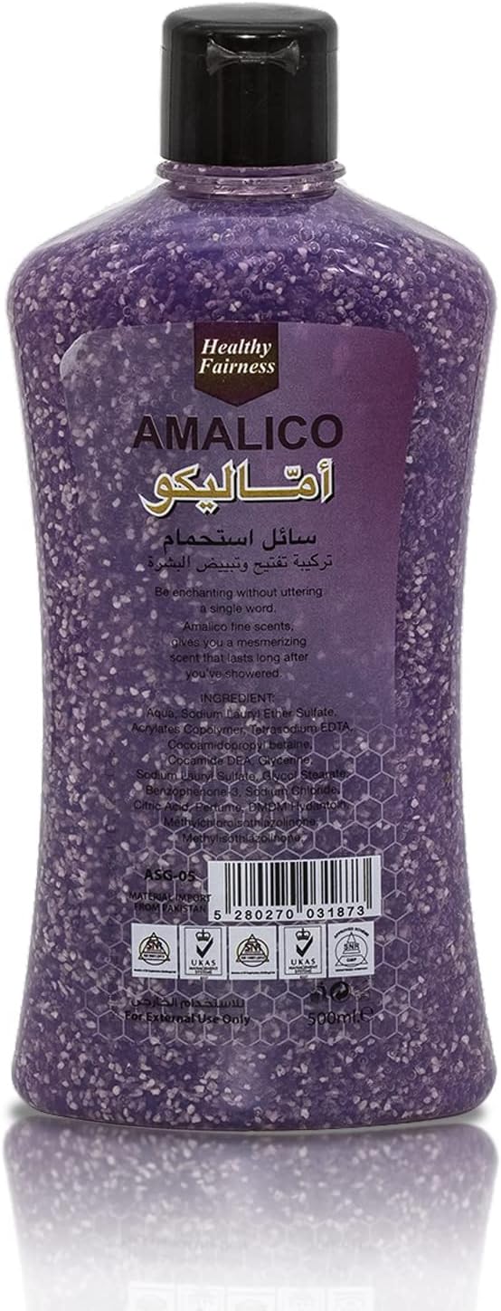 AMALICO 2-in1 Shower Gel & Body Scrub - Enriched with Mix Fruit - [500ml] Enriched with Mix Fruit Packed with a Host of Goodness 500ml Shower Gel Body Washes