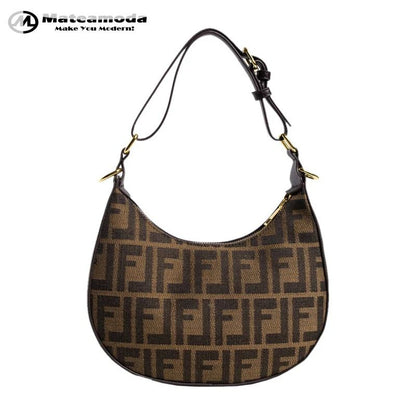 Mateamoda Elegant Designer Monogram Hobo Underarm Bag
