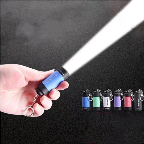 Super Bright Flashlight LED Mini Flashlight Portable Torch Outdoors Waterproof Built-in Battery USB Rechargeable Flashlights Outdoor Emergency Spotlight