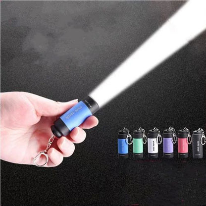 Super Bright Flashlight LED Mini Flashlight Portable Torch Outdoors Waterproof Built-in Battery USB Rechargeable Flashlights Outdoor Emergency Spotlight