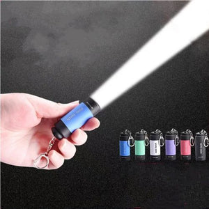 Super Bright Flashlight LED Mini Flashlight Portable Torch Outdoors Waterproof Built-in Battery USB Rechargeable Flashlights Outdoor Emergency Spotlight