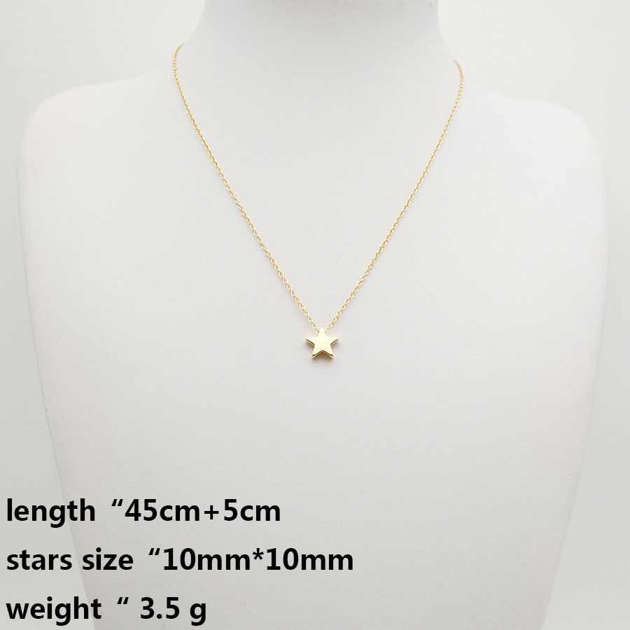 Fashion Thickened Star Pendant Clavicle Sweater Necklace