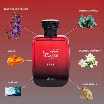 Rasasi Hawas Fire For Him Eau de Parfum 100ml